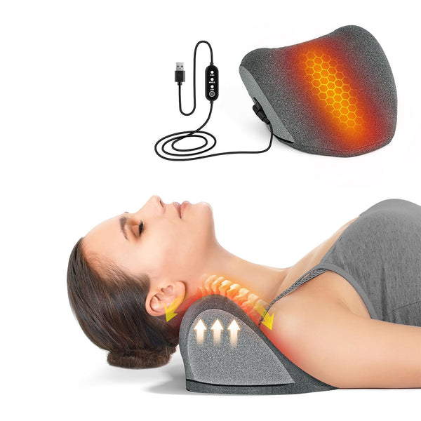 Heated Neck Stretcher: Pain relief, graphene heat, corrects alignment