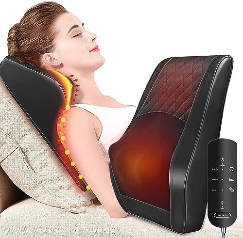 Neck Massager with Heat: Cordless, Shiatsu, for pain relief