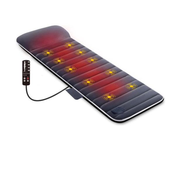 Full Body Massage Mat: 10 motors, app control, Shiatsu pillow, 4 heat pads